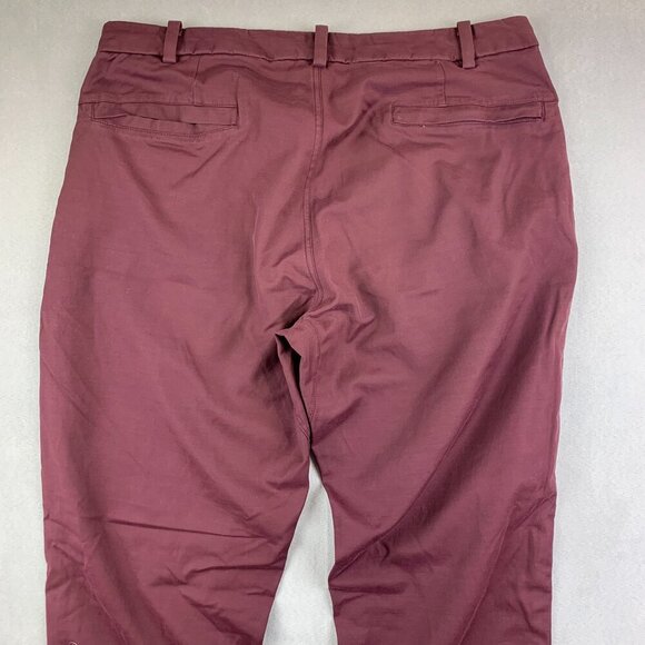 Lululemon Mens Pants 34 Purple Chino ABC Classic Tapered Nylon Cotton 34x33 - Picture 10 of 12